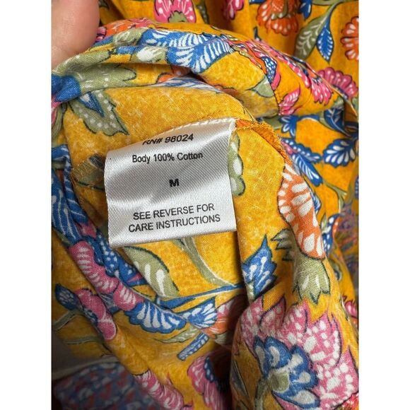 House of Harlow 1960 Cheyna Floral Orange Cut Out Dress Sz. M - Picture 7 of 10